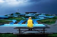 Auto America photo series. South Dakota waterslides. - copyright 2024 salem krieger 