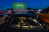 Auto America photo series. Movie Manor in Monte Vista, Colorado.  One of the few outdoor movie screens still playing films to drive-inn audiences. - copyright 2024 salem krieger 