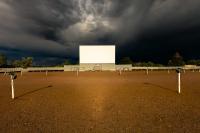 Auto America photo series. Movie Manor in Monte Vista, Colorado.  One of the few outdoor movie screens still playing films to drive-inn audiences. - copyright 2024 salem krieger 