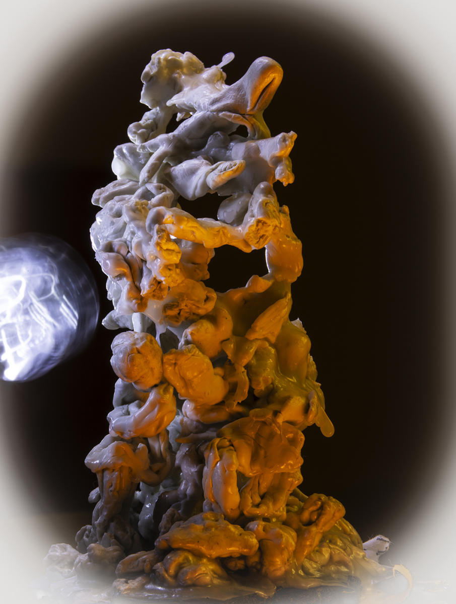 Monument to Pass Present Future -2 
photograph
chewed gum
30" x 40"
2023 : CHEW ON THIS : Salem Krieger