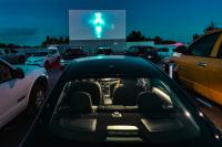 Auto America photo series. Movie Manor in Monte Vista, Colorado.  One of the few outdoor movie screens still playing films to drive-inn audiences. - copyright 2024 salem krieger 