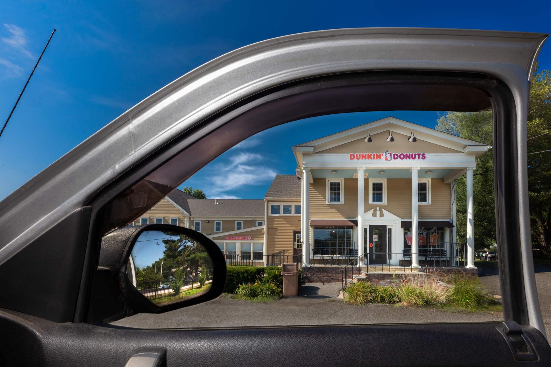 Auto America photo series. Dunkin Donuts, Connecticut. : THOUGHTS of the MOMENT : Salem Krieger